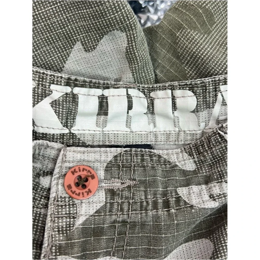 Kirra shorts long cargo camouflage pockets Olive Camo Men's Cargo Shorts - Picture 8 of 11